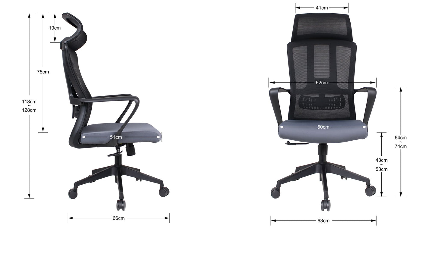 Silla de Escritorio / Oficina NUBLO