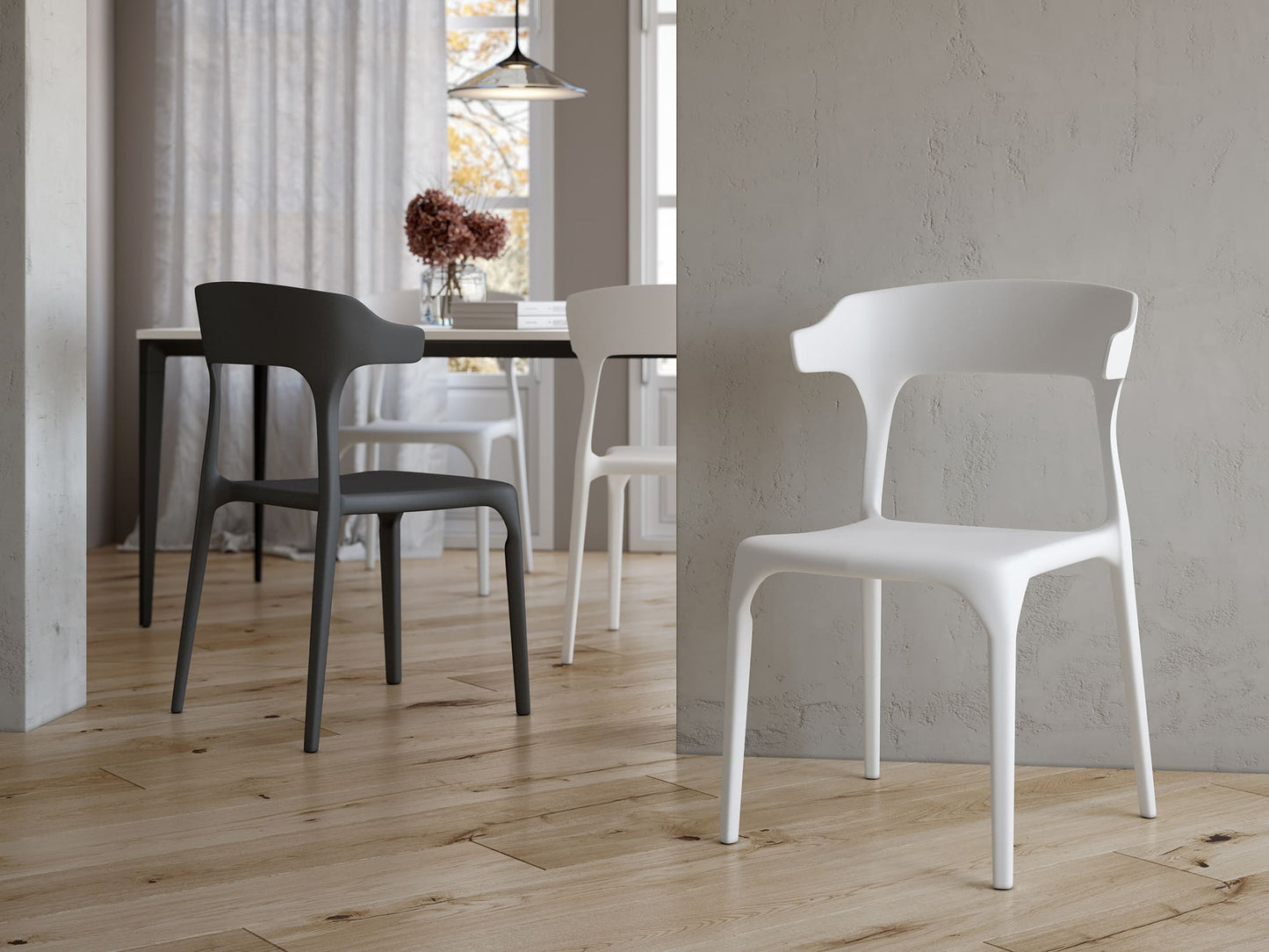 Juego de 4 Sillas de Polipropileno VAROSA