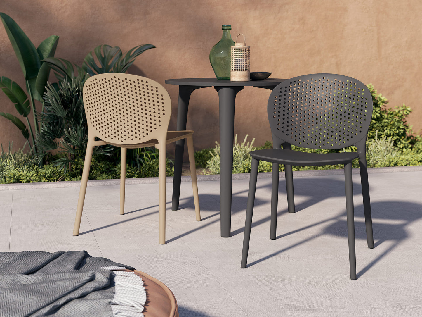 Juego de 4 Sillas de Polipropileno ALBERITE