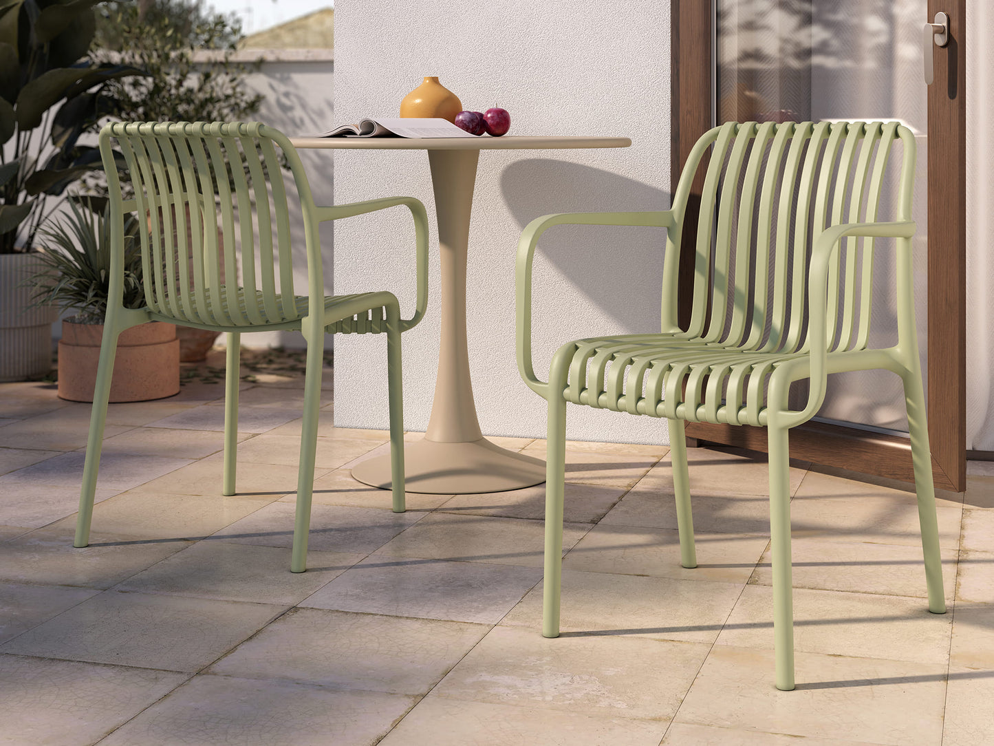 Juego de 4 Sillas Polipropileno FRESNEDA