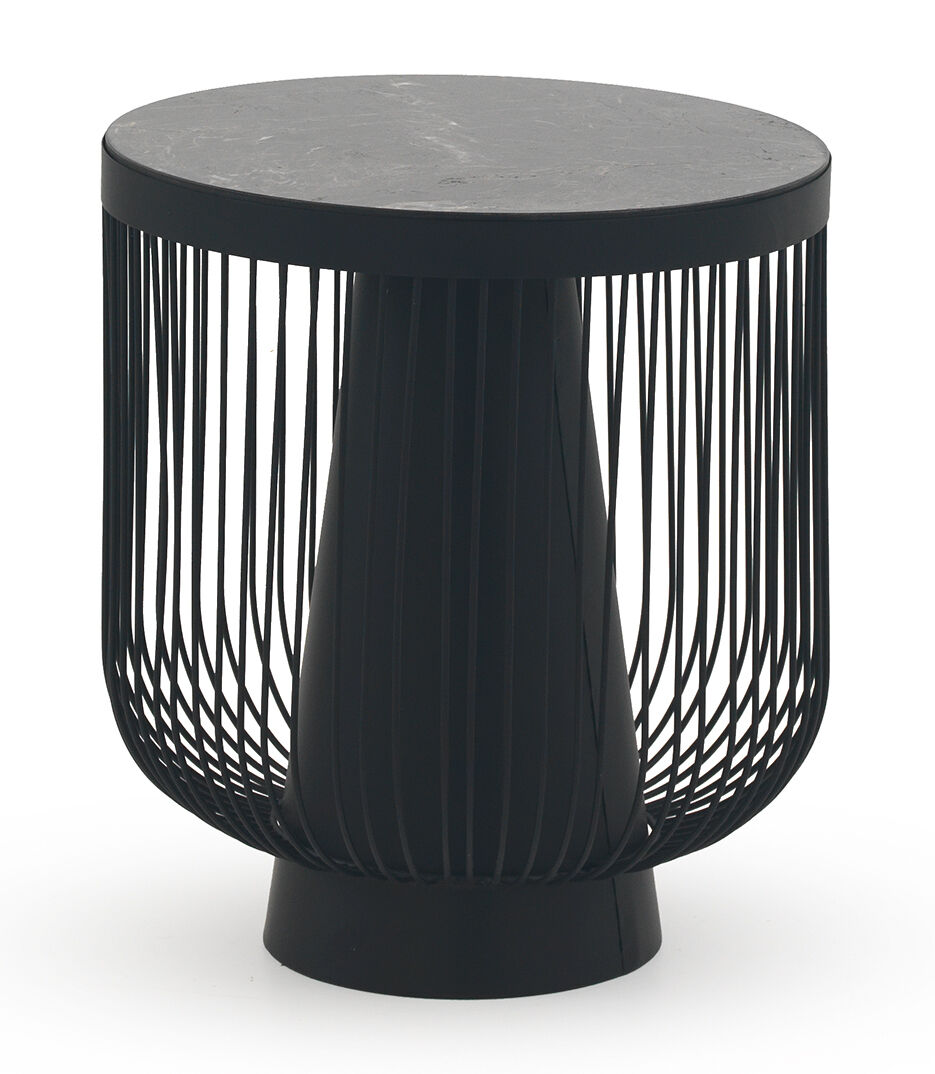 Mesa Auxiliar De Metal Tapa Marmol PLANCHA