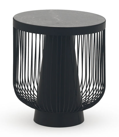 Mesa Auxiliar De Metal Tapa Marmol PLANCHA