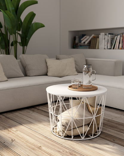 Mesa auxiliar redonda Tapa de Madera VIÑÁN