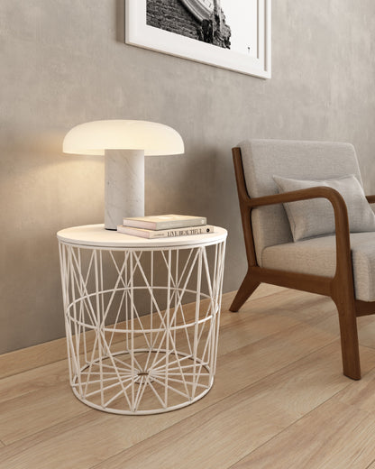 Mesa auxiliar redonda Tapa de Madera VIÑÁN