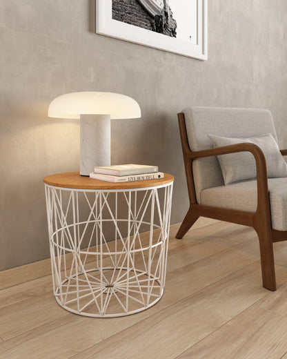 Mesa auxiliar redonda Tapa de Madera VIÑÁN