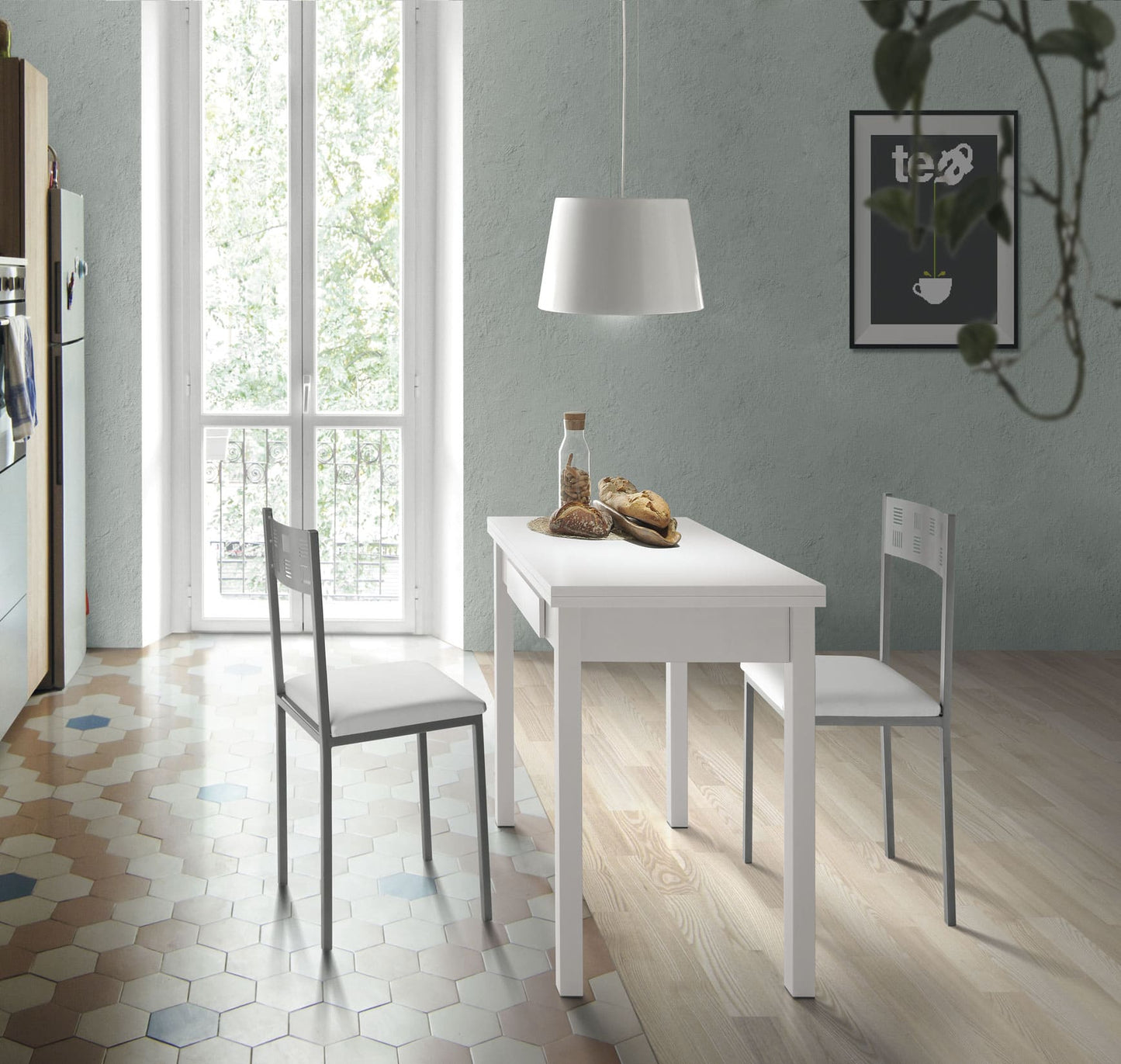 Mesa libro de cocina extensible TREVINCA