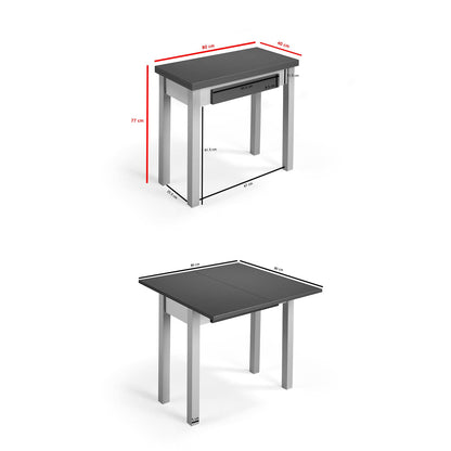 Mesa libro de cocina extensible TREVINCA