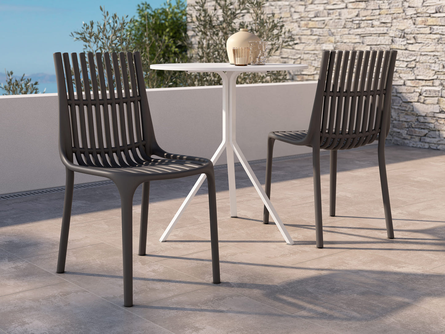 Juego de 4 Sillas de Polipropileno GORGO