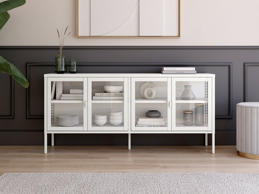 Aparador con Puertas de Cristal TORROX