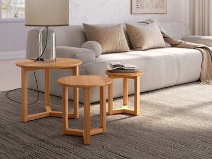 Juego De Mesas Auxiliares De Madera TOL