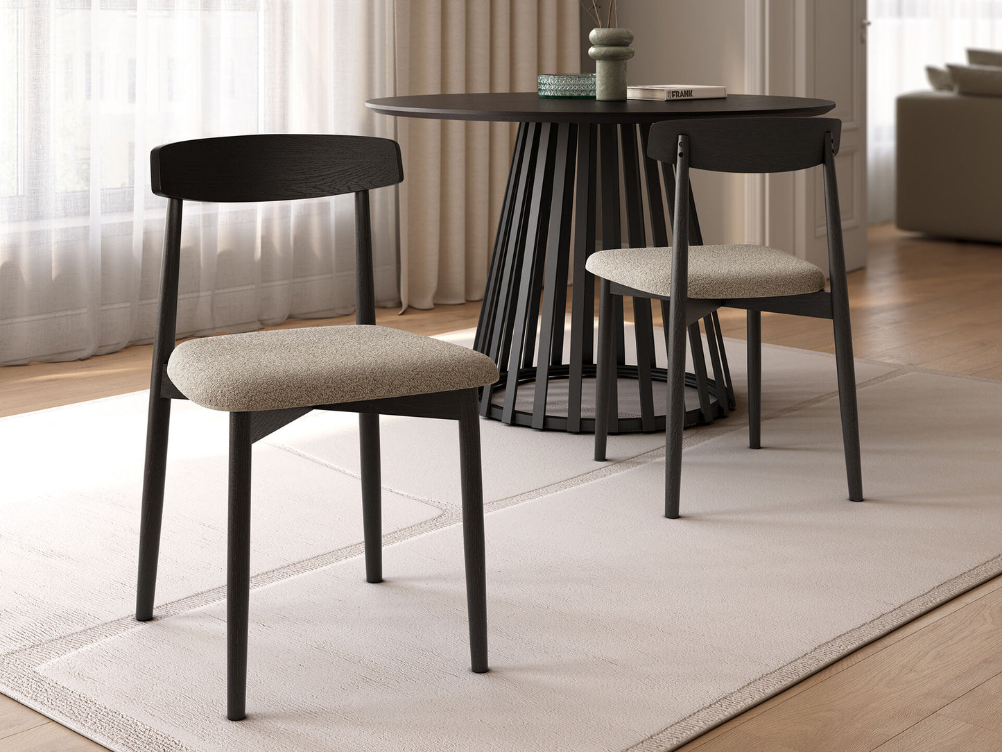 Juego de 2 sillas de Madera MOLVÍZAR