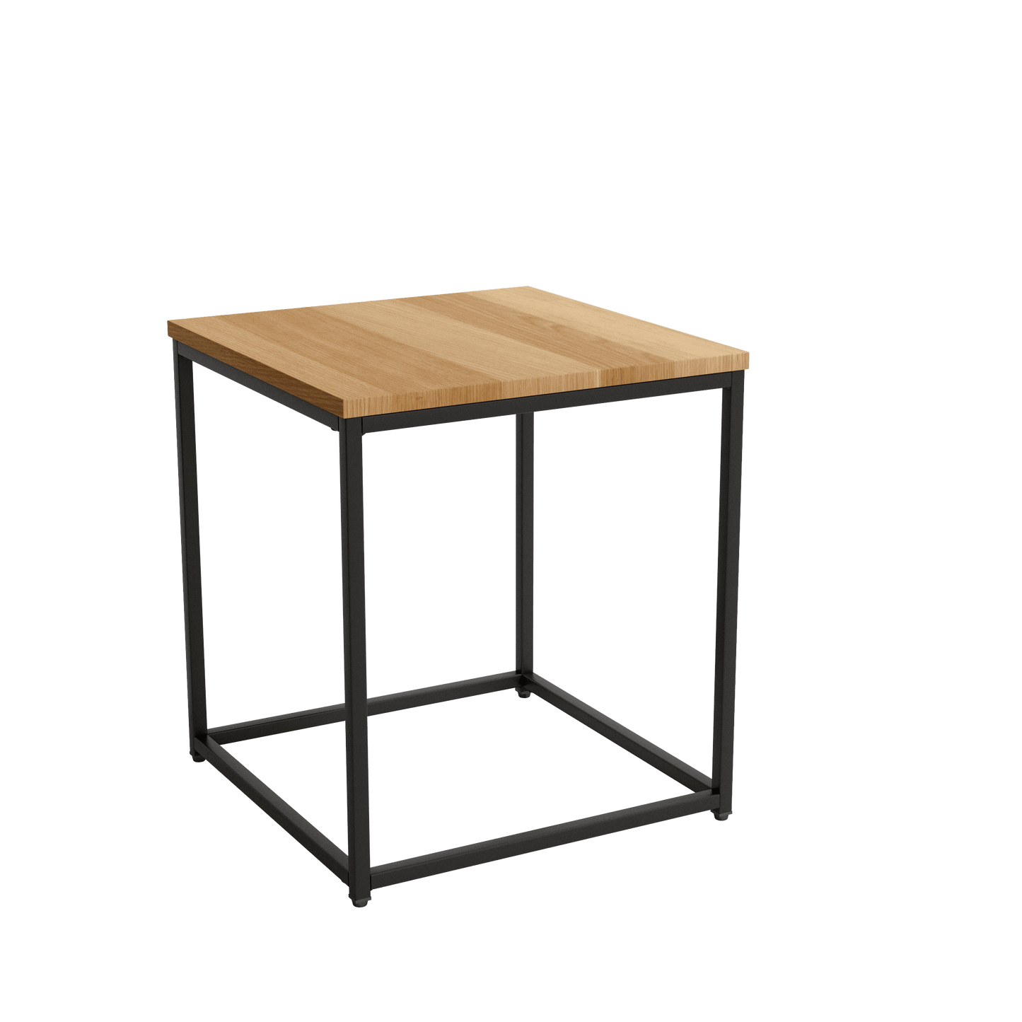 Mesa Auxiliar Cuadrada Tapa de Madera MEIRO