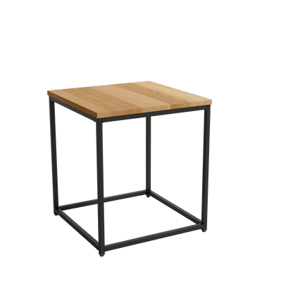 Mesa Auxiliar Cuadrada Tapa de Madera MEIRO