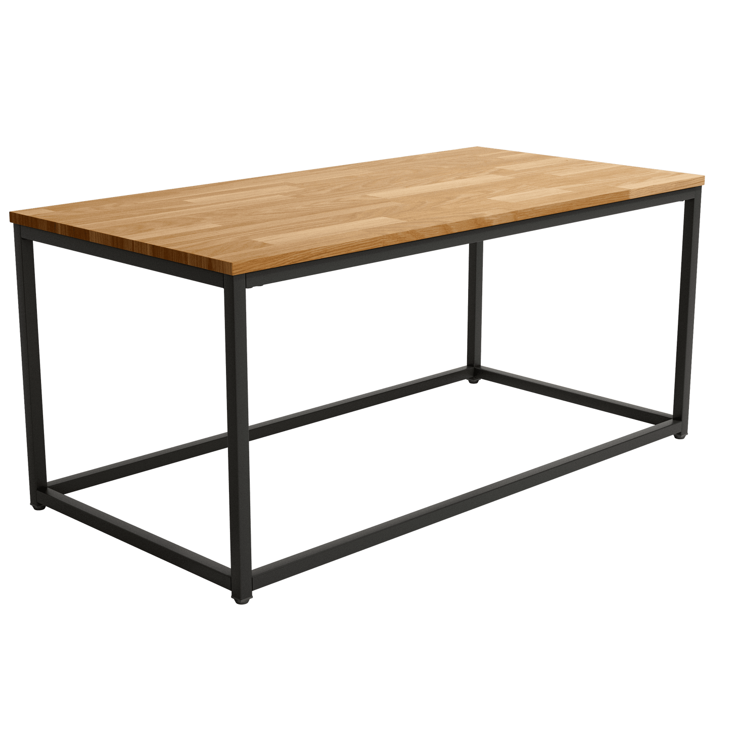 Mesa de Centro Rectángular Tapa de Madera MEIRO