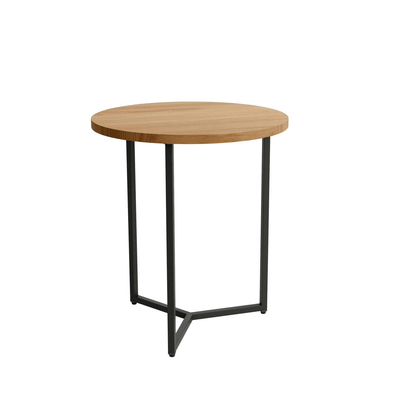 Mesa Auxiliar Redonda Tapa de Madera MEIRO