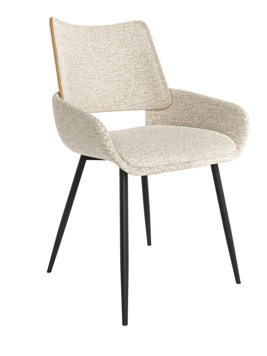 Juego de 2 sillas Respaldo Madera CUBIA