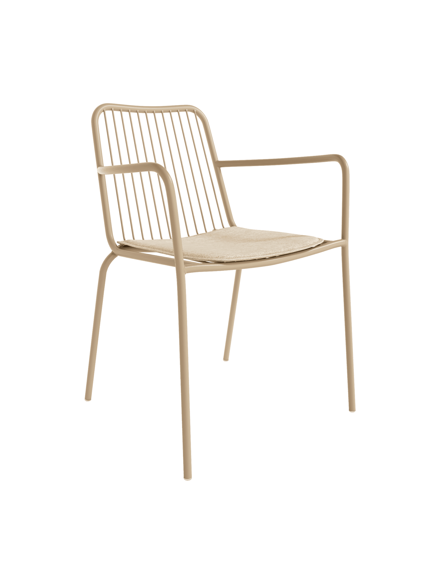 Juego de 4 Sillas Metálicas con Brazo NAVIA