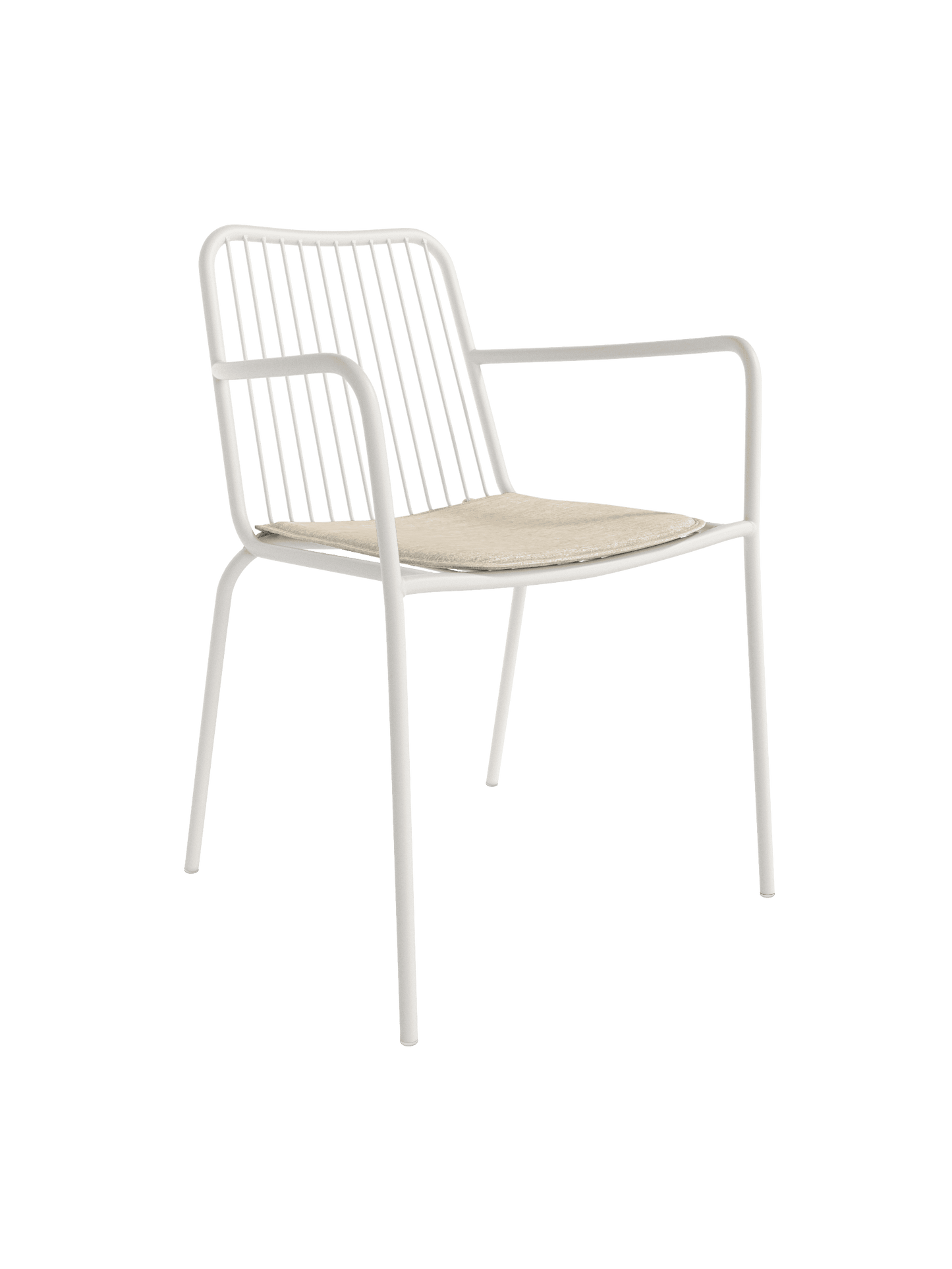 Juego de 4 Sillas Metálicas con Brazo NAVIA