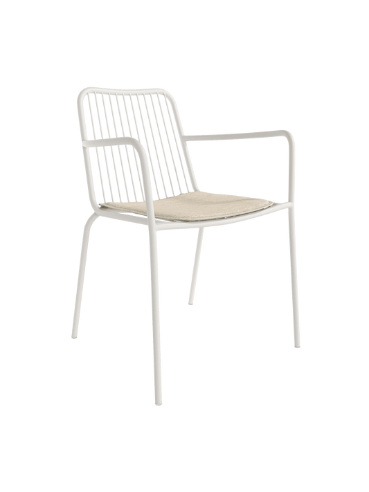 Juego de 4 Sillas Metálicas con Brazo NAVIA