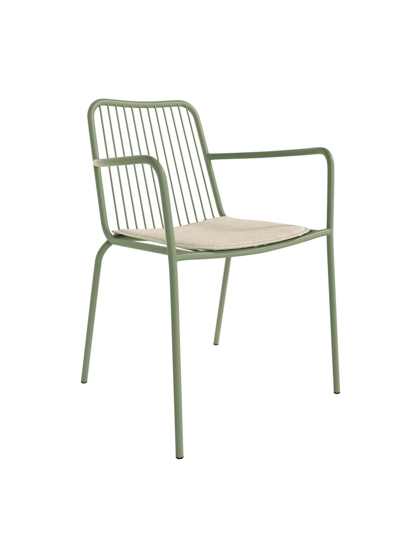 Juego de 4 Sillas Metálicas con Brazo NAVIA