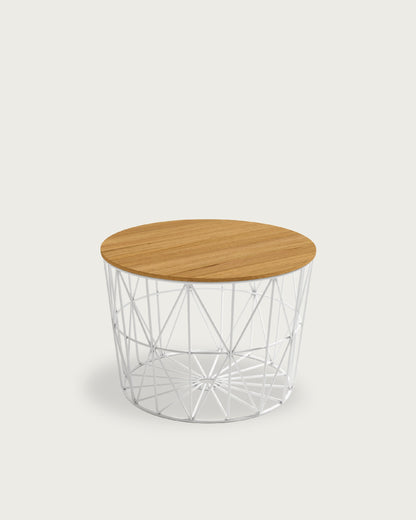 Mesa auxiliar redonda Tapa de Madera VIÑÁN