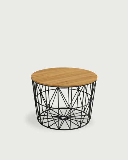 Mesa auxiliar redonda Tapa de Madera VIÑÁN