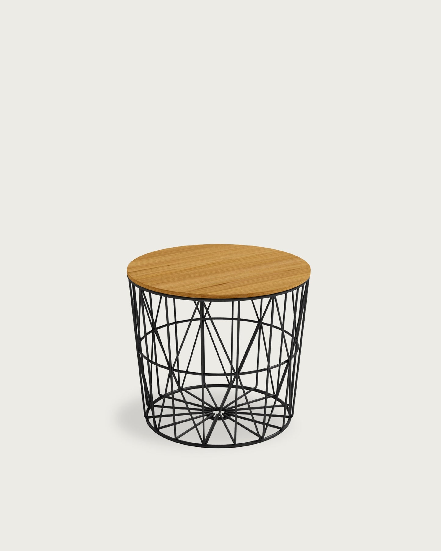 Mesa auxiliar redonda Tapa de Madera VIÑÁN