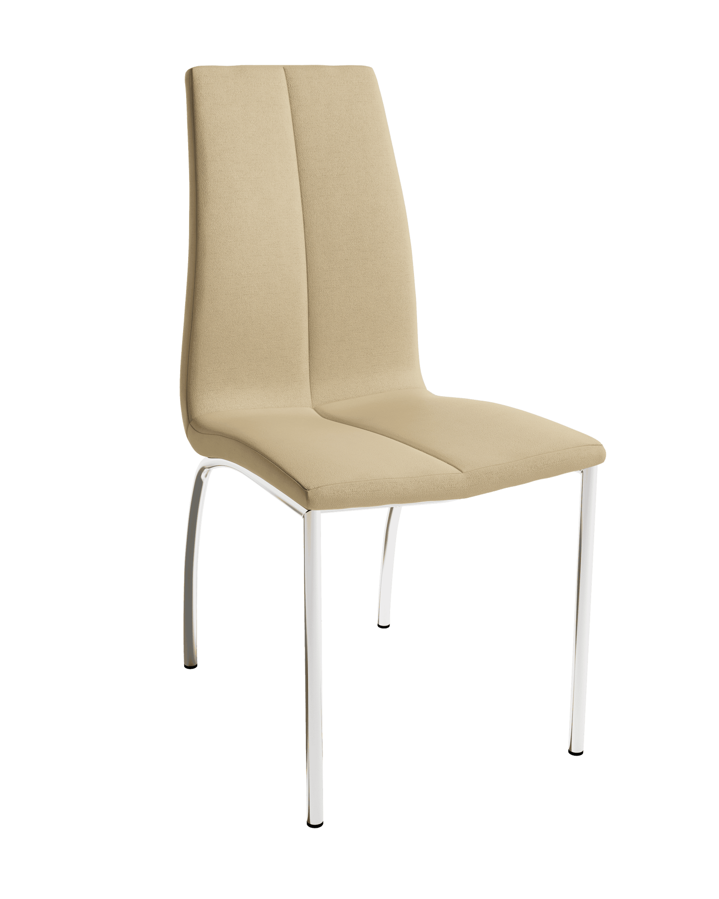 Juego de 4 Sillas de patas cromadas TORINA