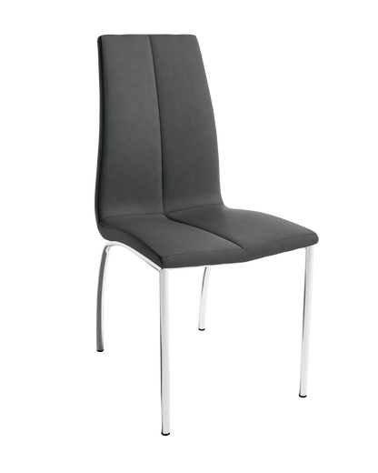 Juego de 4 Sillas de patas negras TORINA