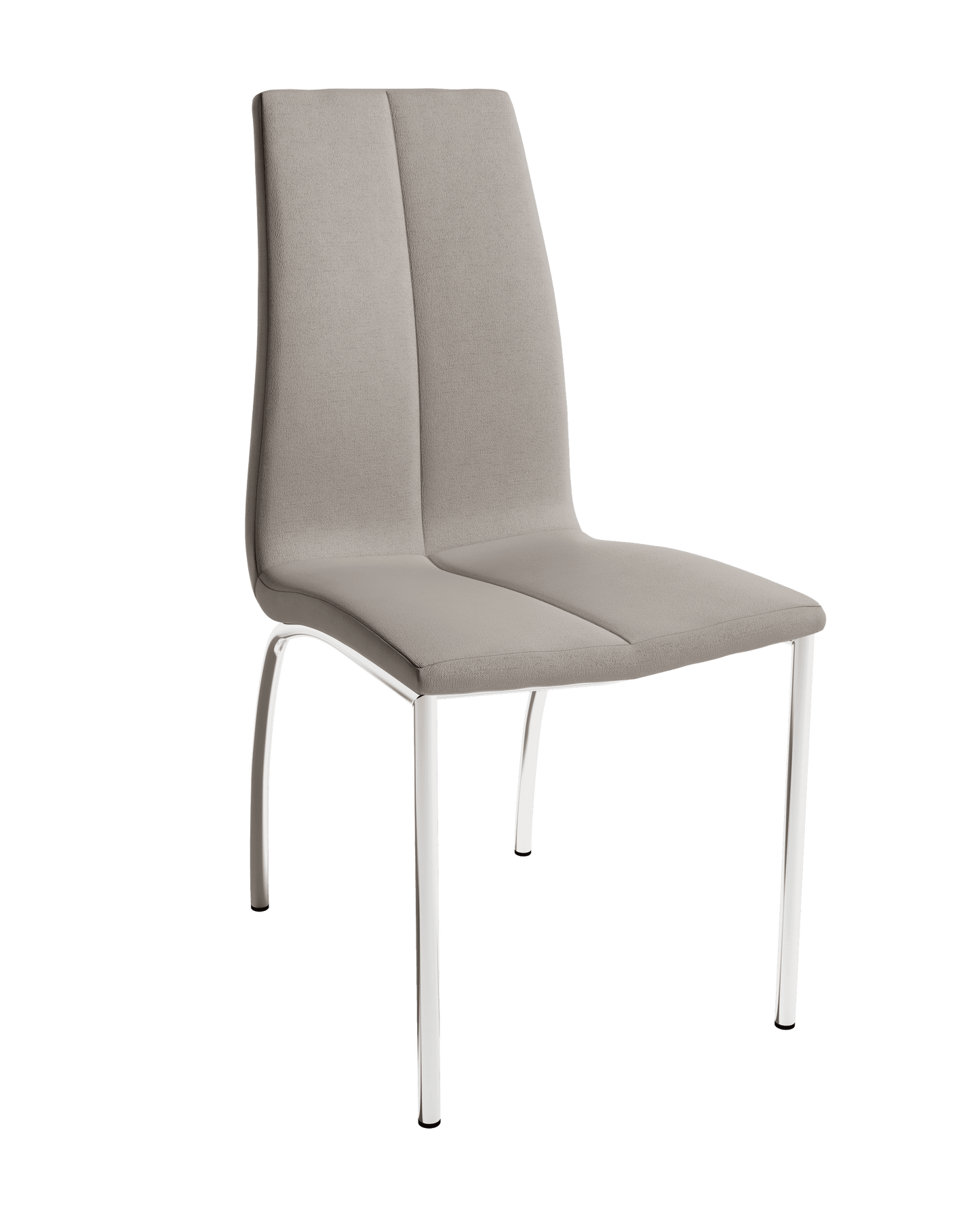 Juego de 4 Sillas de patas cromadas TORINA