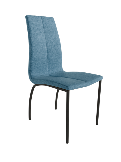 Juego de 4 Sillas de patas negras TORINA