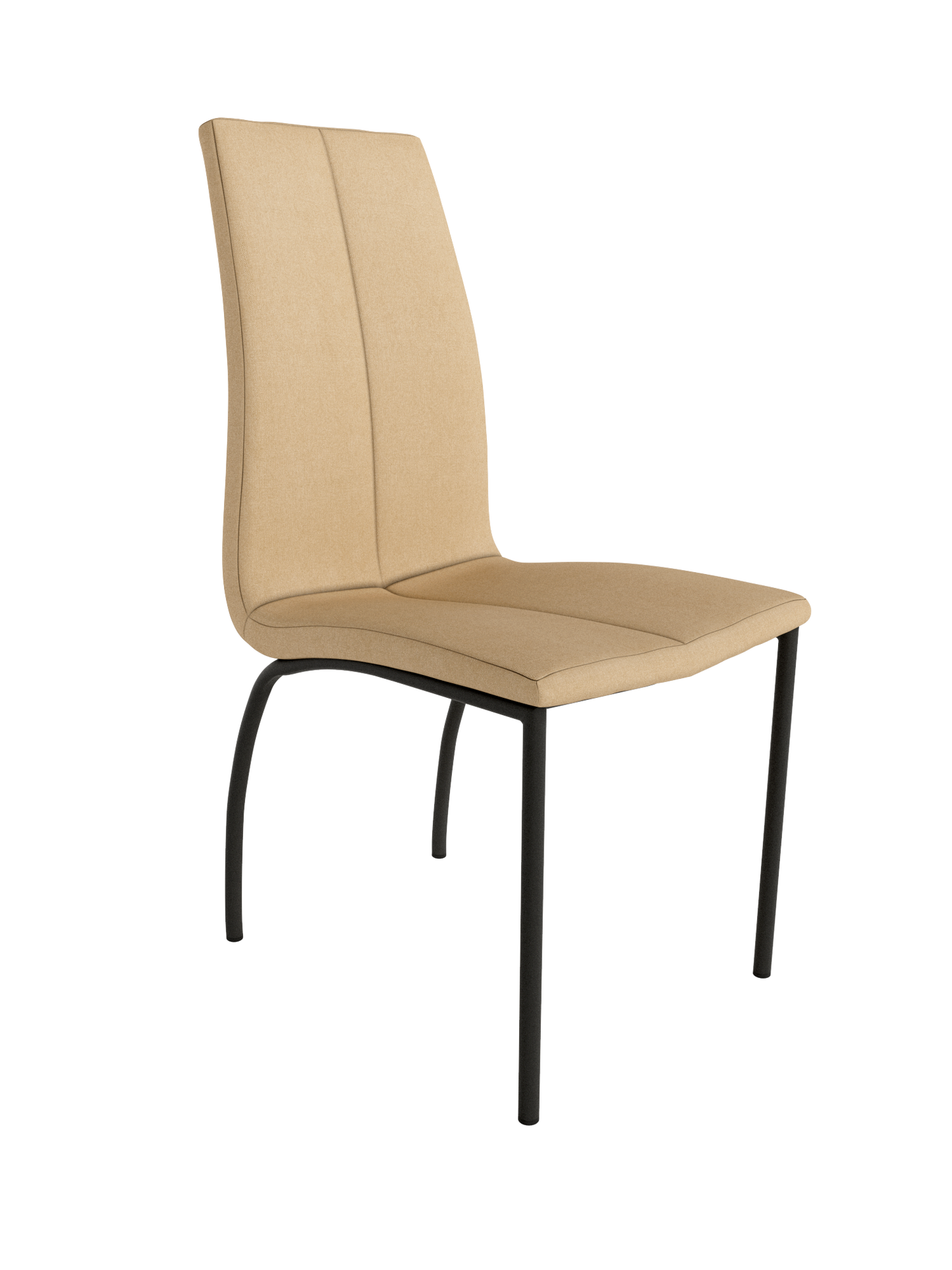 Juego de 4 Sillas de patas negras TORINA