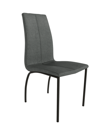 Juego de 4 Sillas de patas negras TORINA