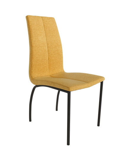 Juego de 4 Sillas de patas negras TORINA