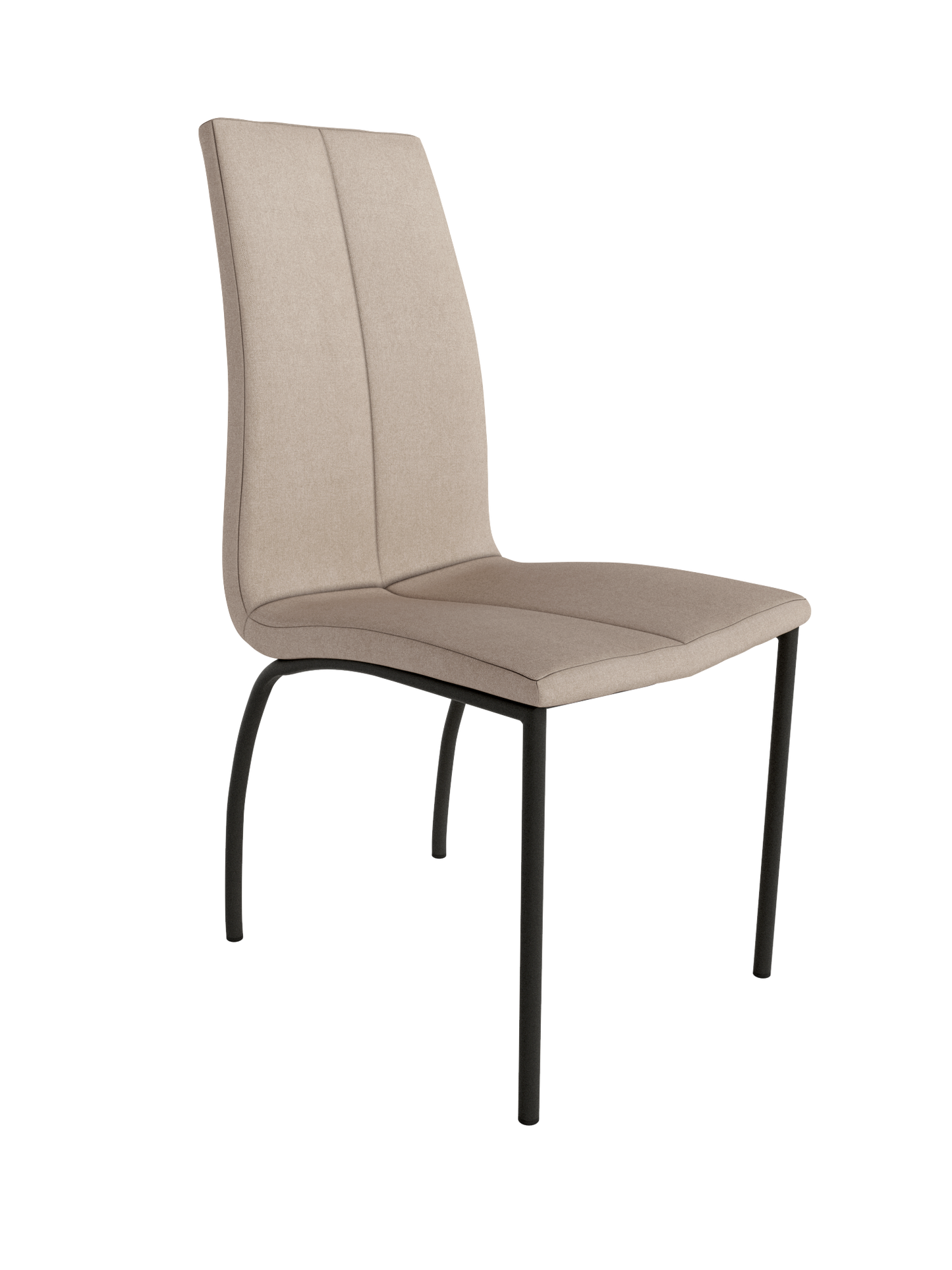 Juego de 4 Sillas de patas negras TORINA