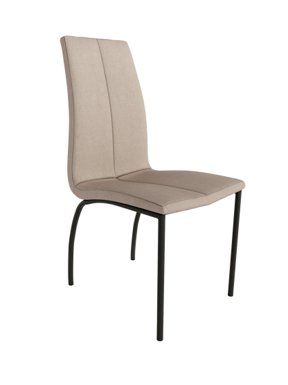 Juego de 4 Sillas de patas negras TORINA