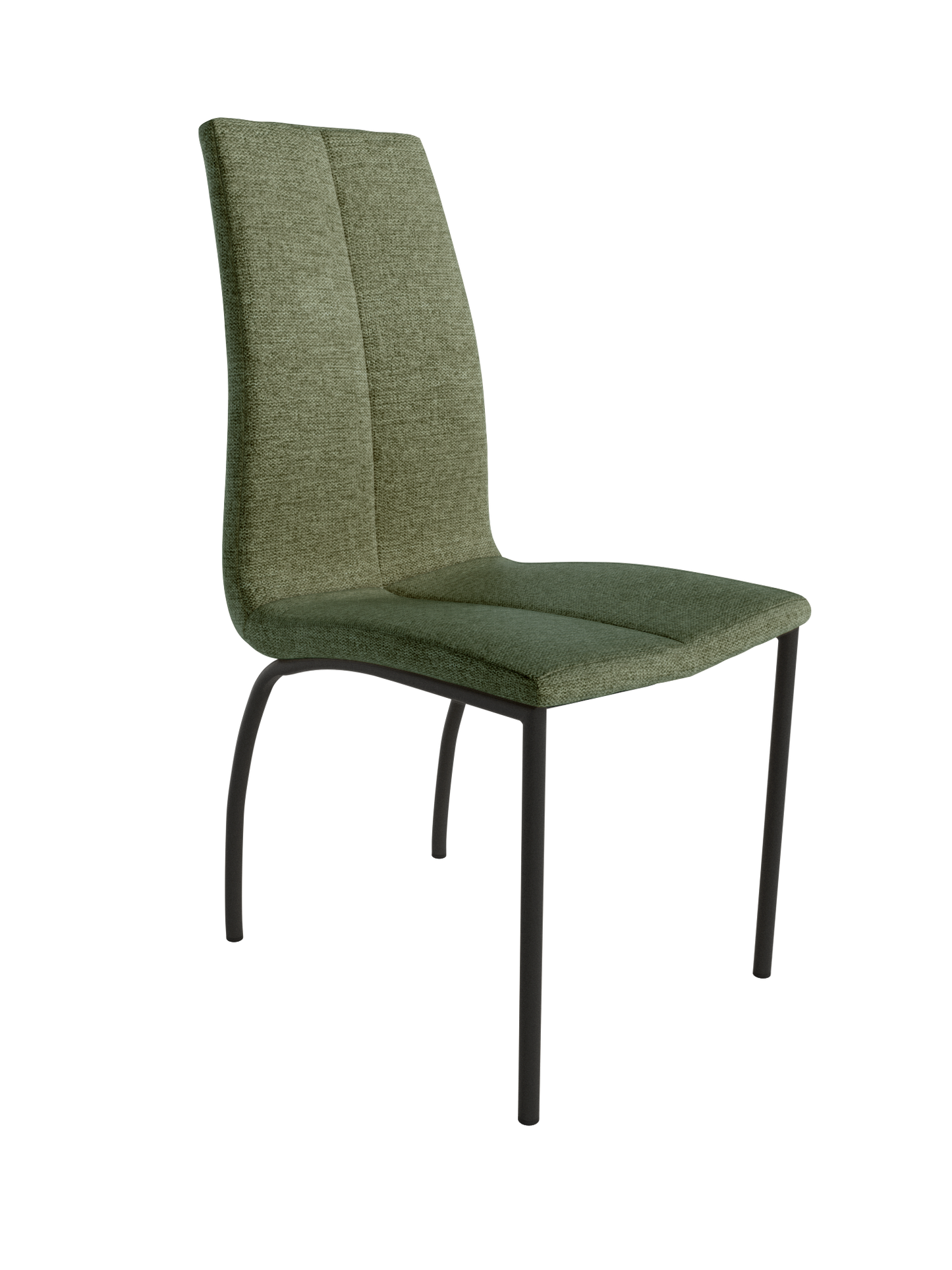 Juego de 4 Sillas de patas negras TORINA