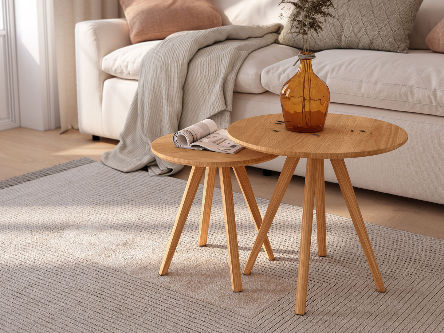 Mesas Auxiliares de Madera LLANDA