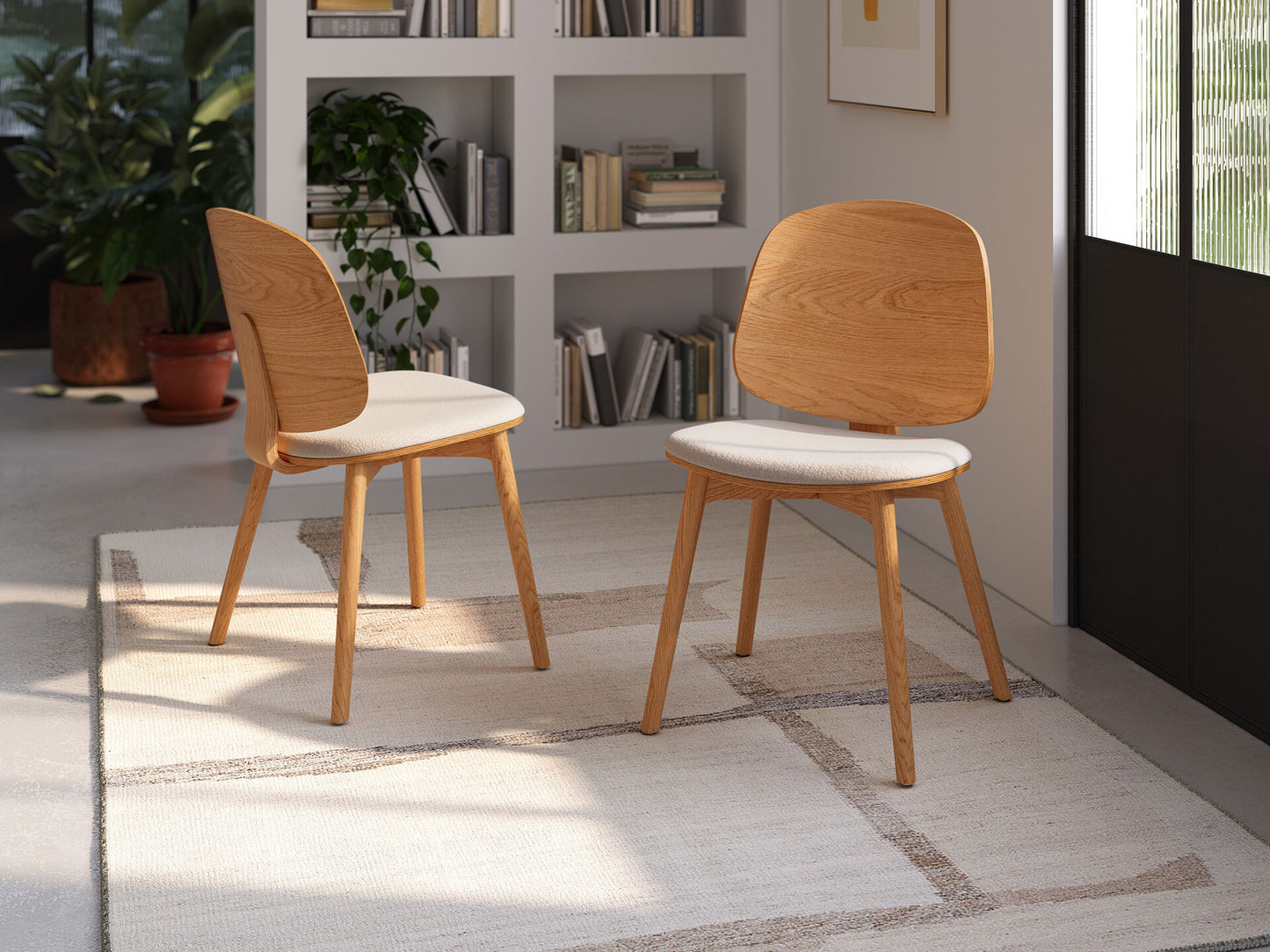 Juego de 2 Sillas de Madera ANDRAX