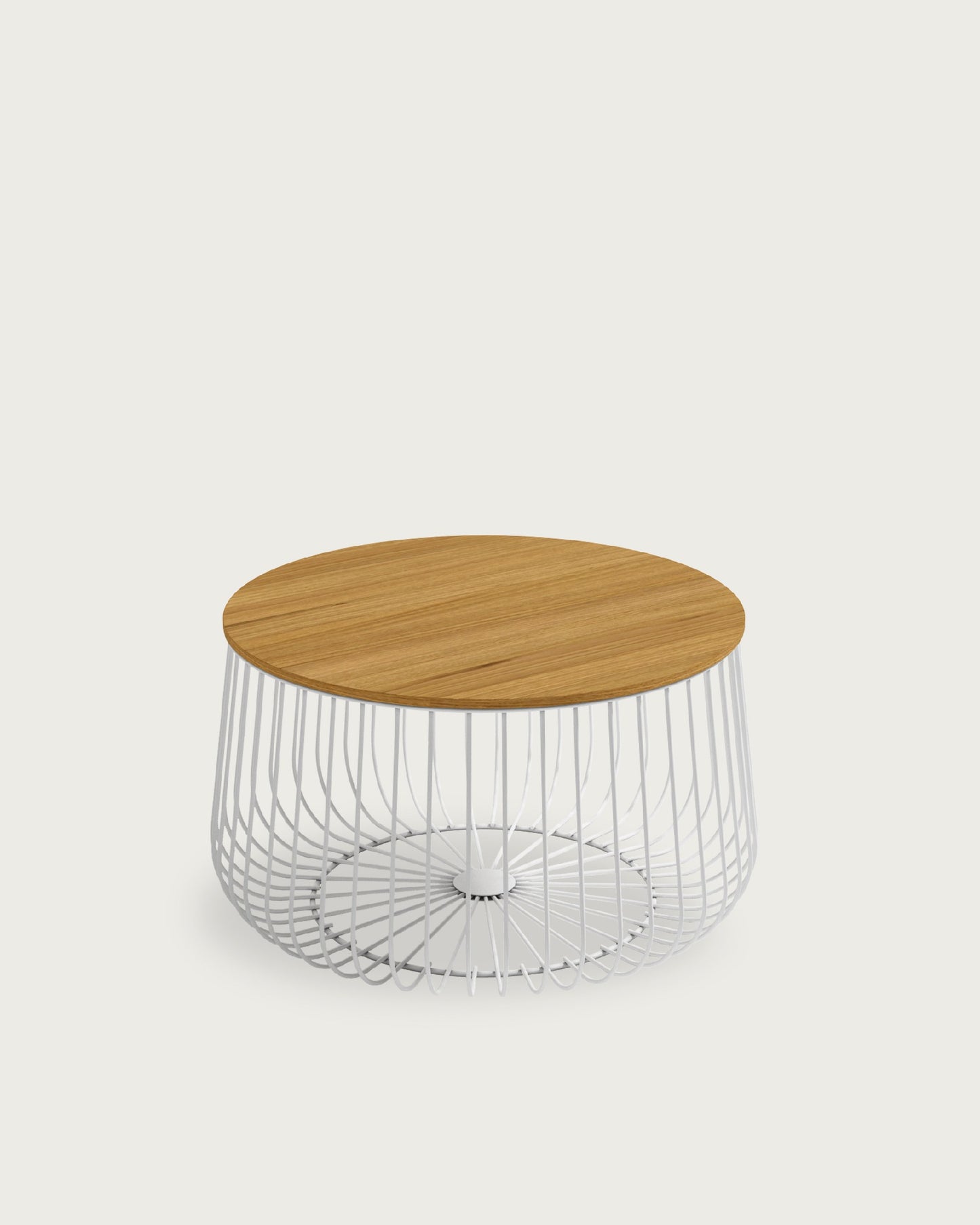 Mesa auxiliar redonda Tapa de Madera BURÓN