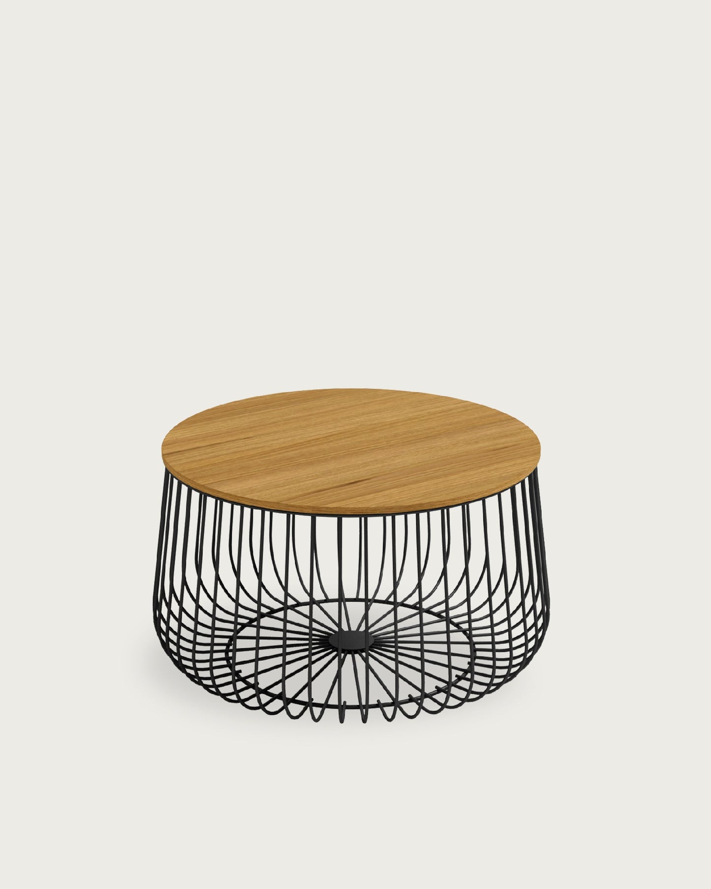 Mesa auxiliar redonda Tapa de Madera BURÓN