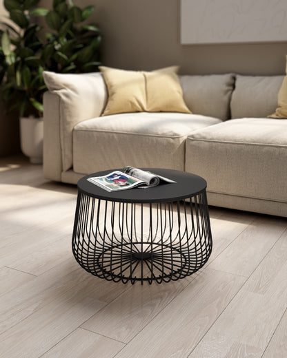 Mesa auxiliar redonda Tapa de Madera BURÓN