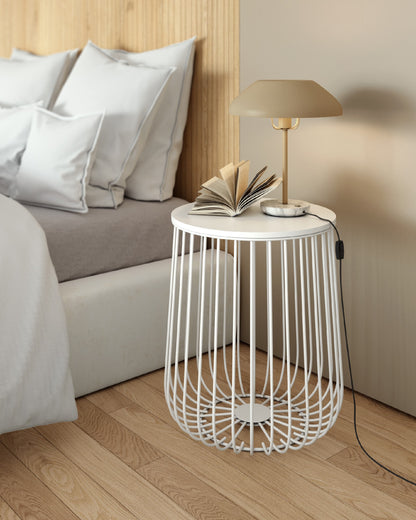 Mesa auxiliar redonda Tapa de Madera BURÓN