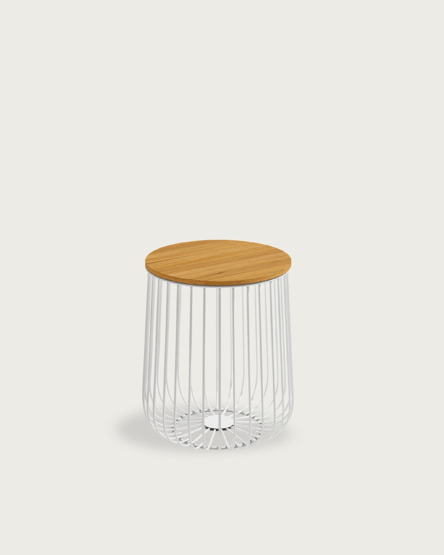 Mesa auxiliar redonda Tapa de Madera BURÓN