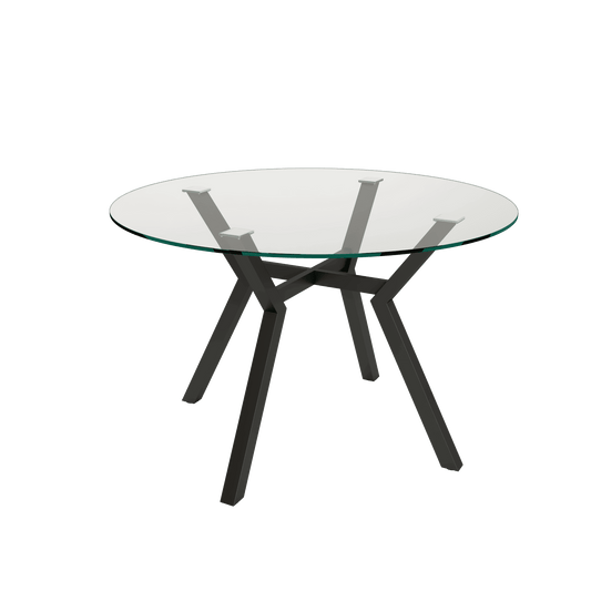 Mesa de Cristal Redonda Fija OJEDA